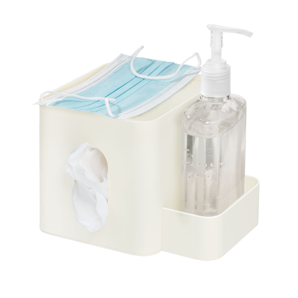 Tissue Holder with Storage Caddy Coconut