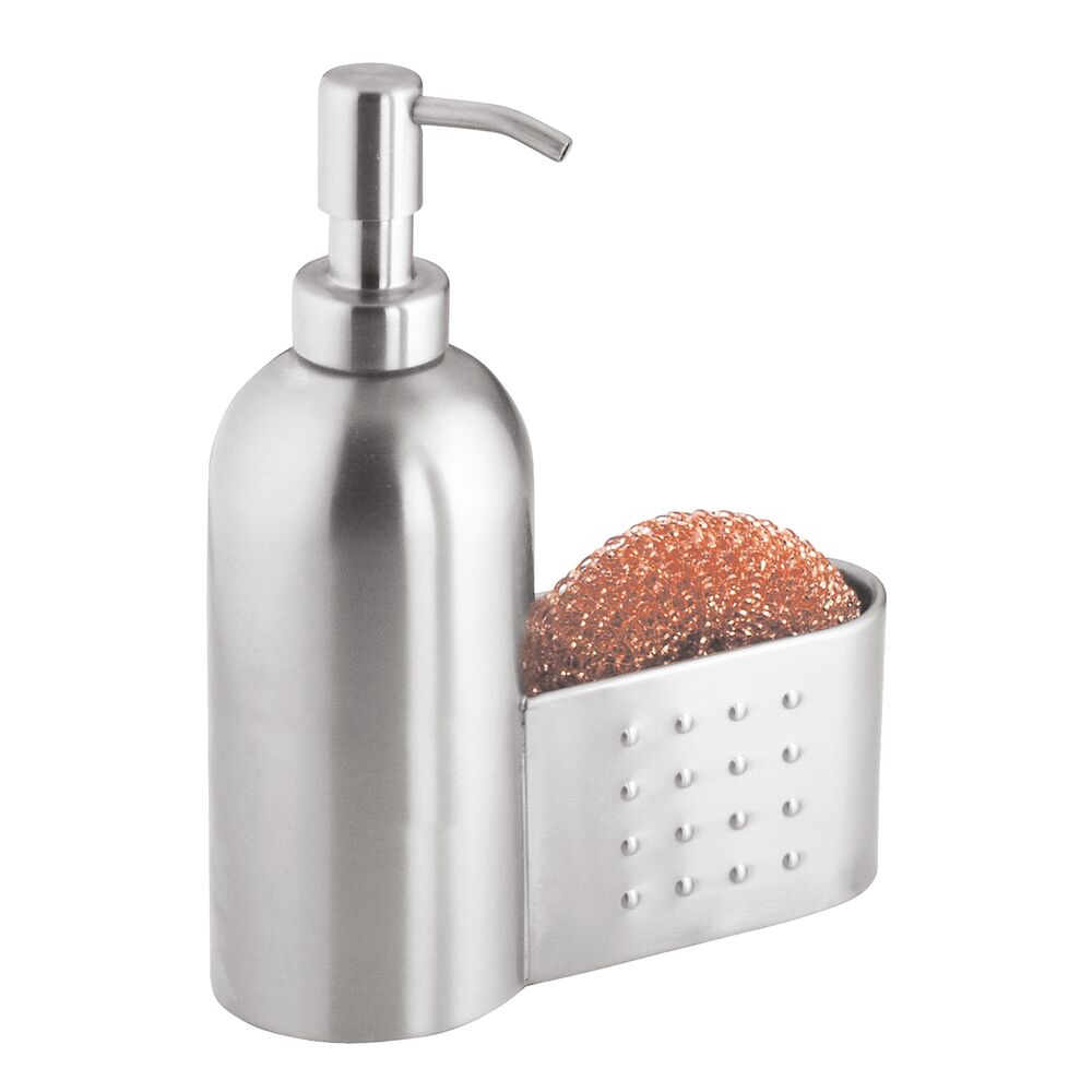 BRUSHED SS FORMA SOAP & SCRUBBY CADDY