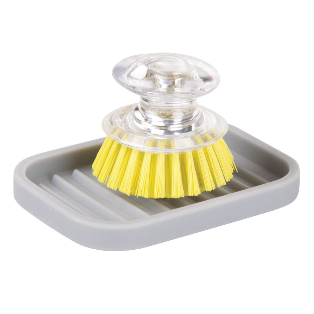Gray Lineo Soap Dish