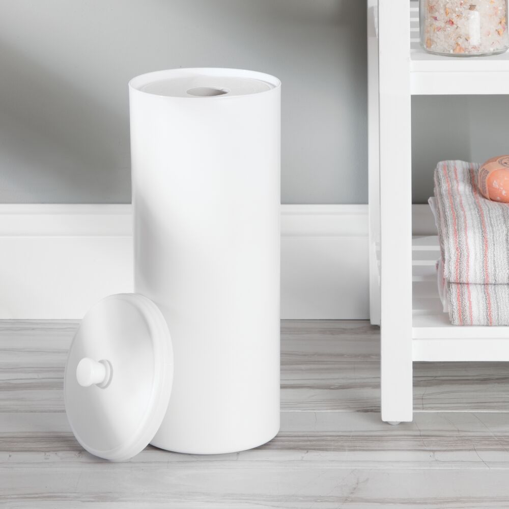 White Toilet Tissue Reserve Canister