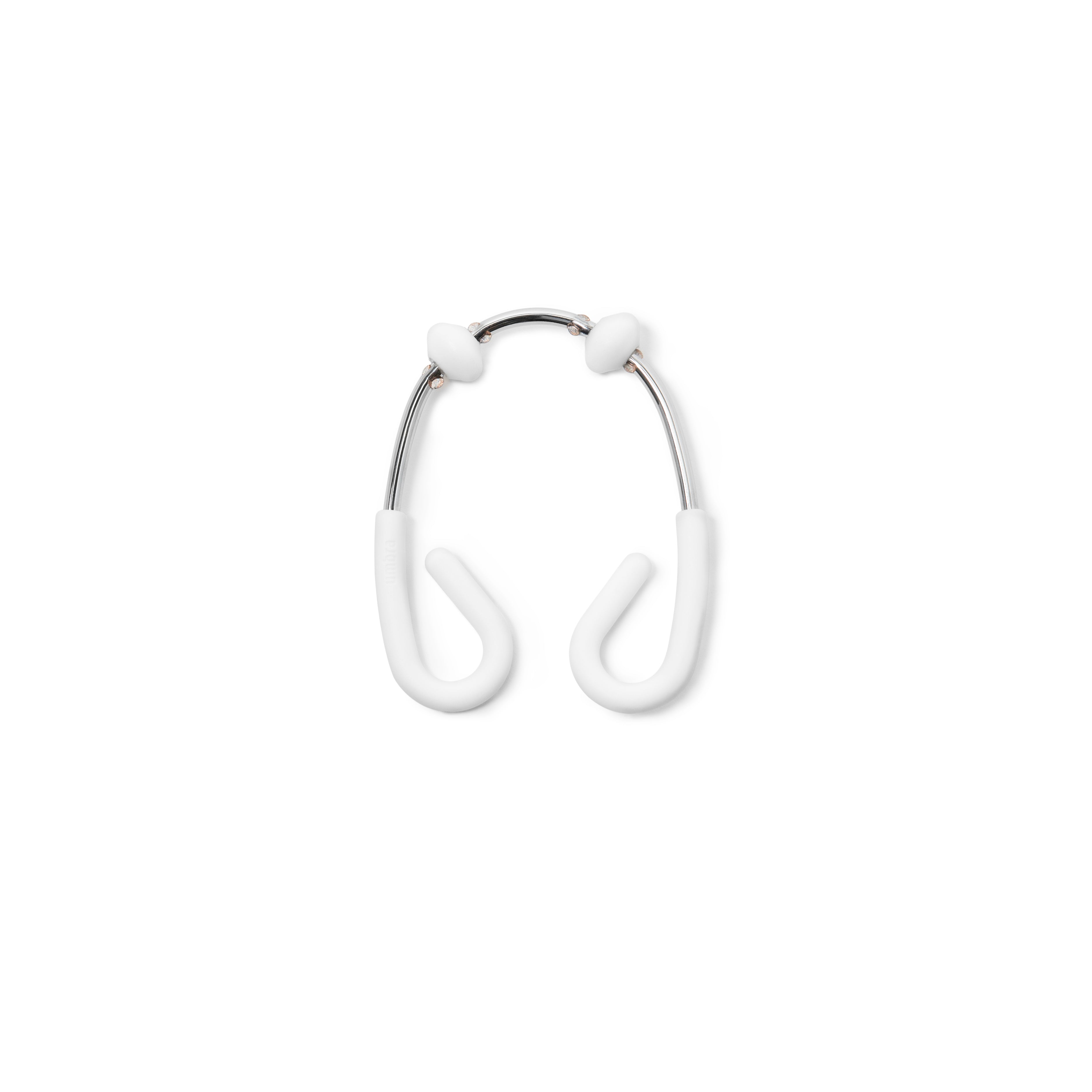 Flex Double Shower Rings White set 12