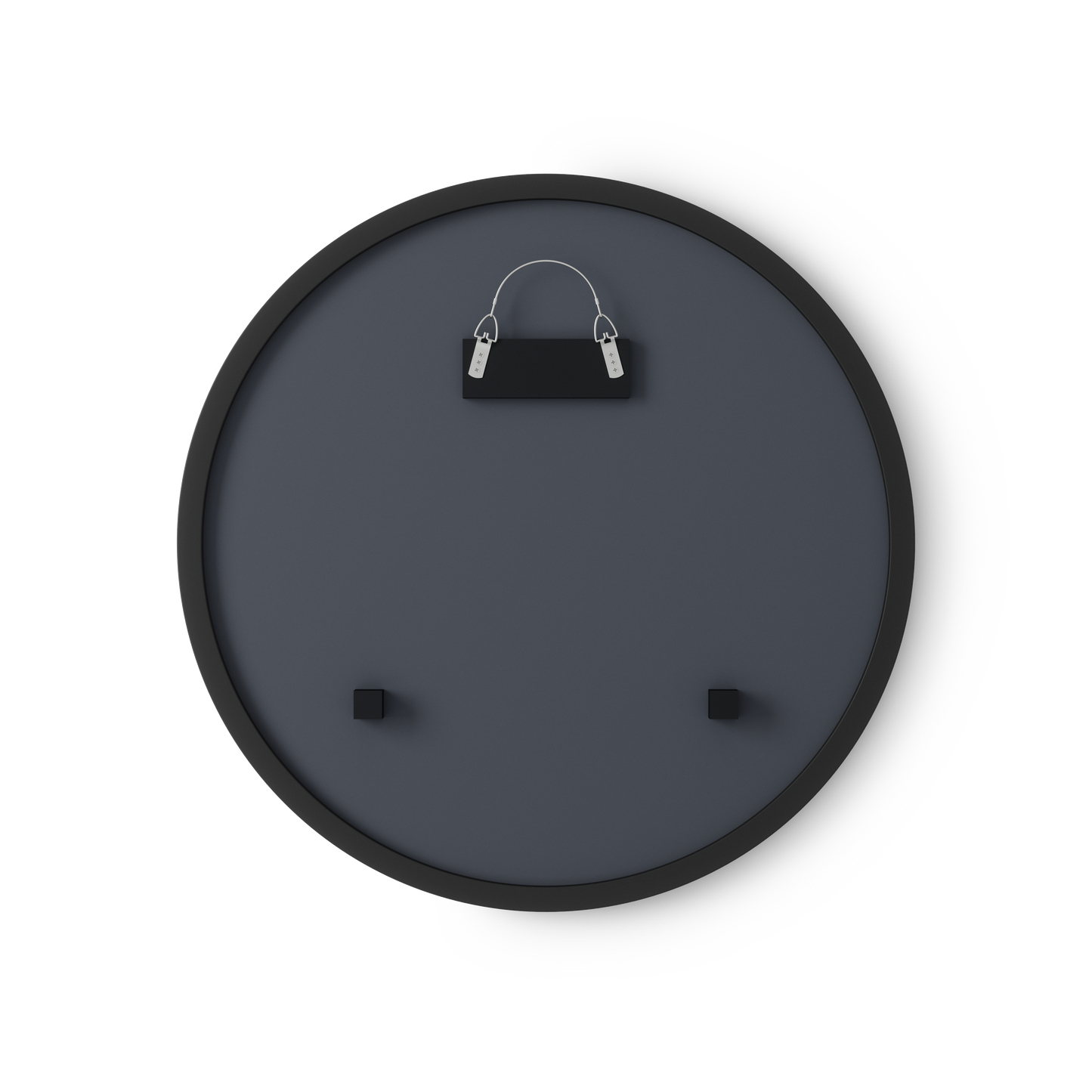 Hub Wall Mirror 18" Black
