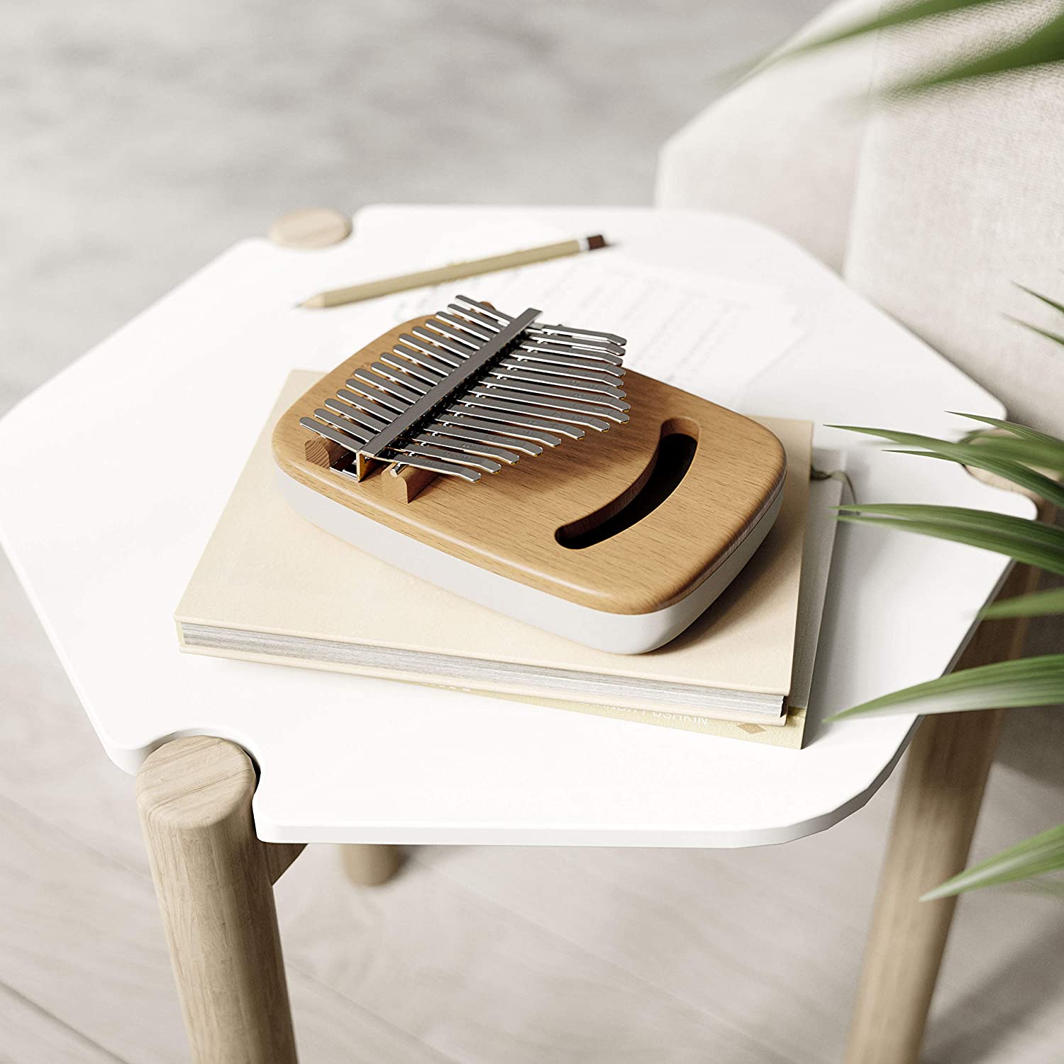 STRUMBA KALIMBA WHITE /NATURAL