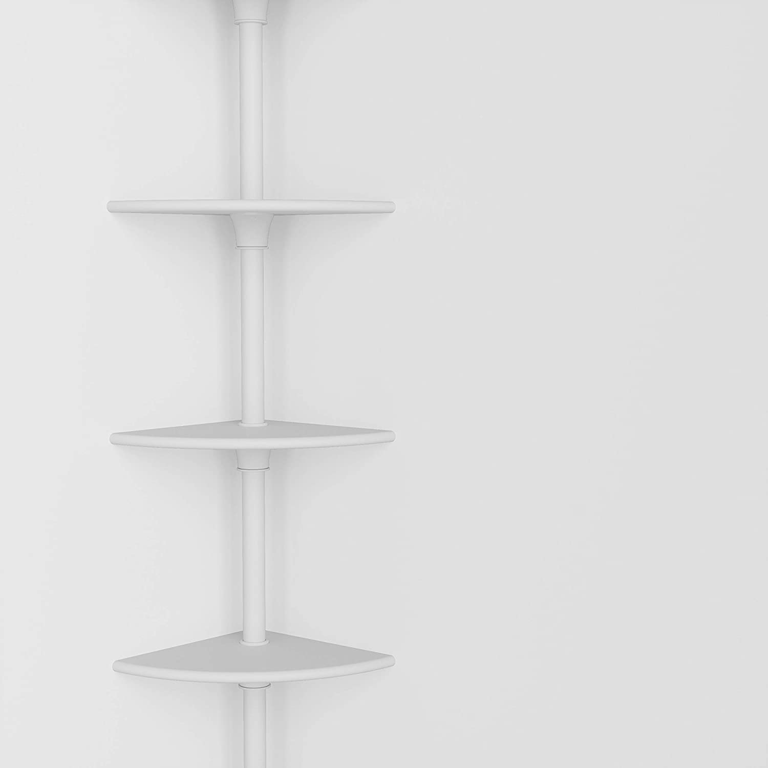 TENSION ROD SHELF WHITE