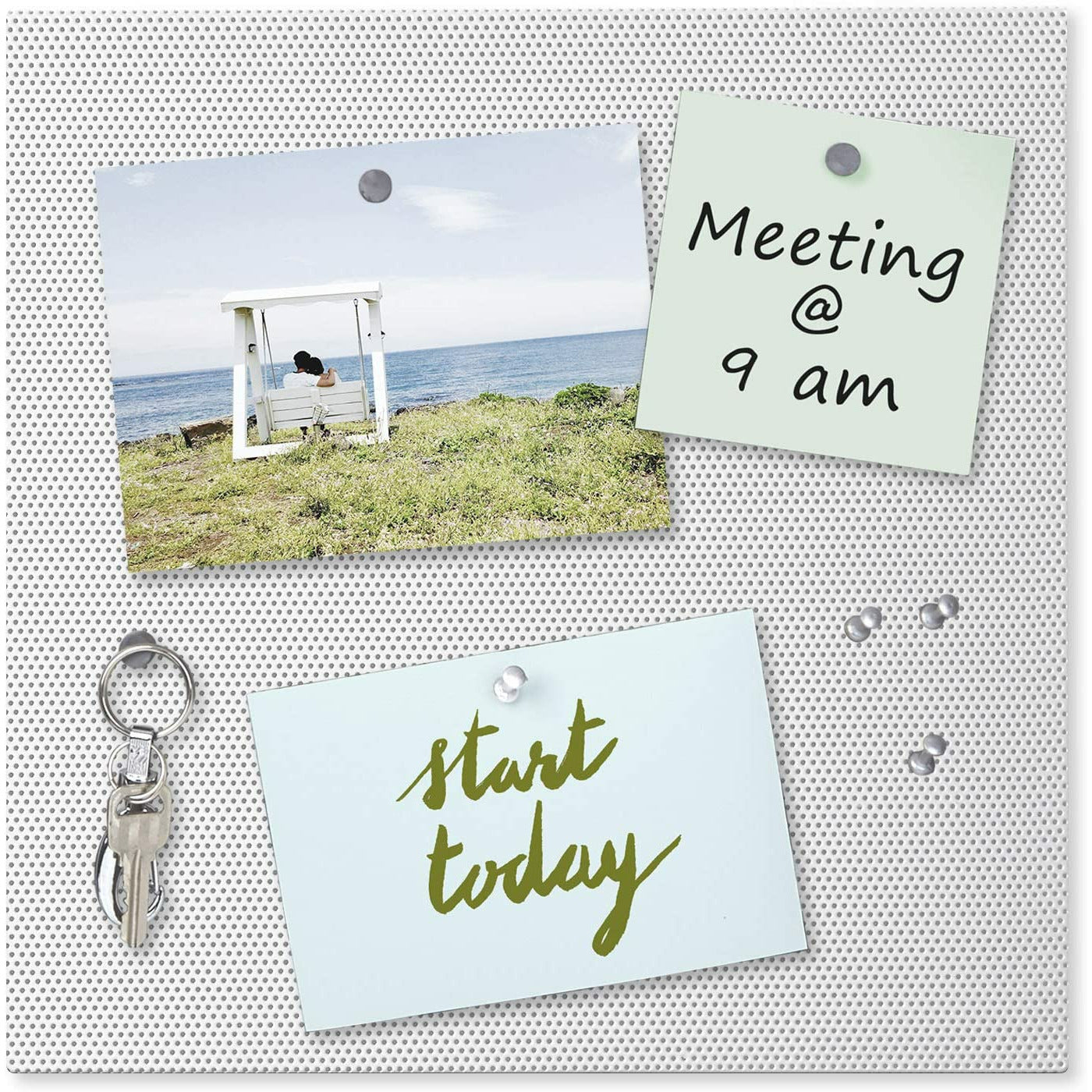 BULLETBOARD 12X12" WHITE