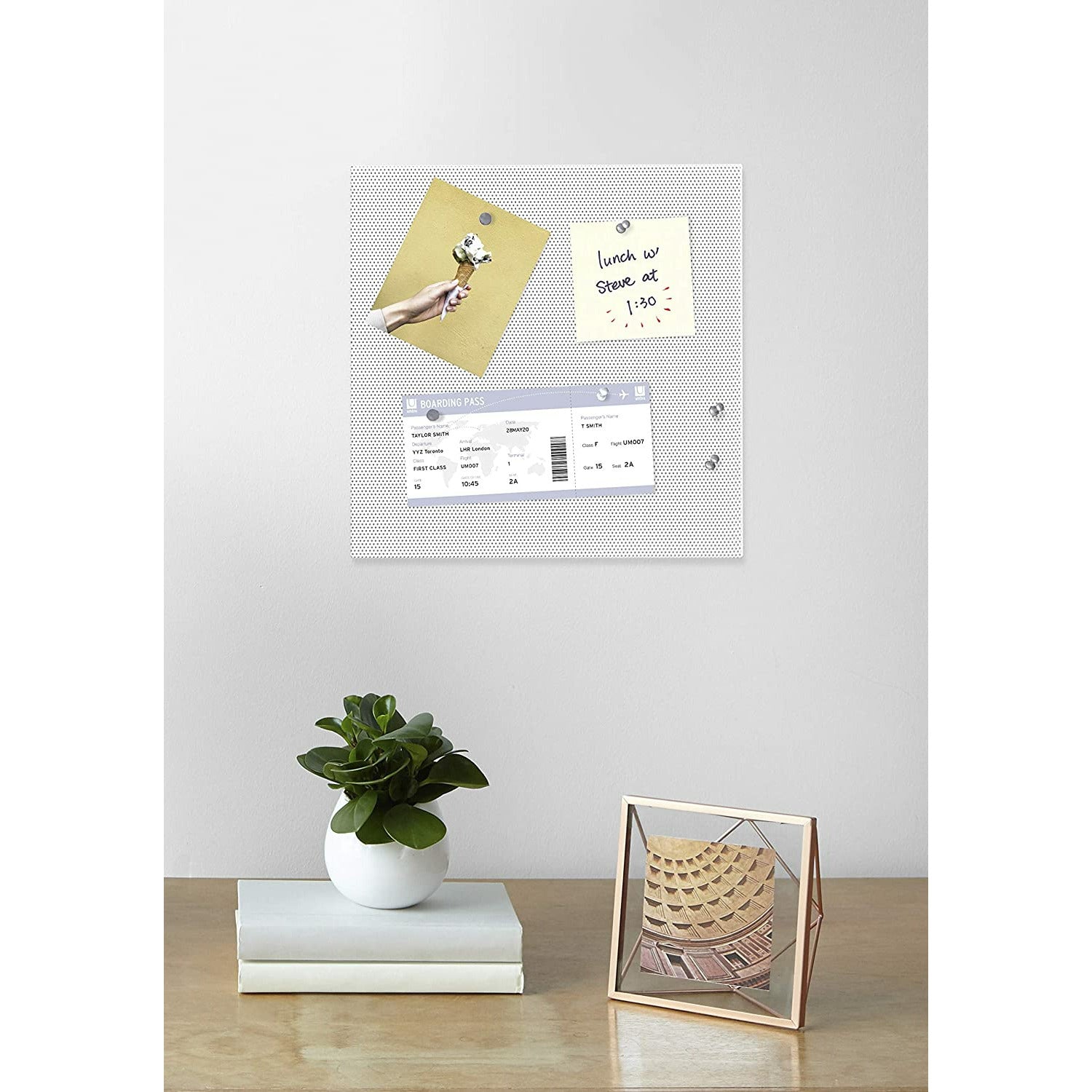 BULLETBOARD 12X12" WHITE