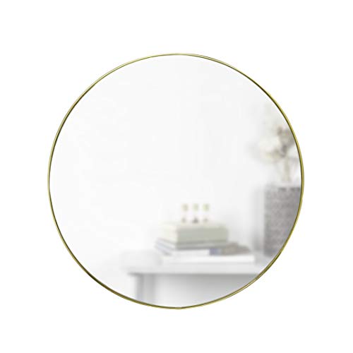 HUBBA MIRROR 30" BRASS