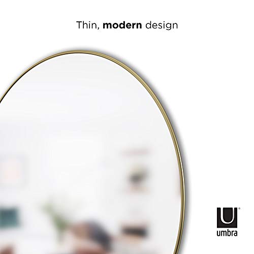 HUBBA MIRROR 30" BRASS