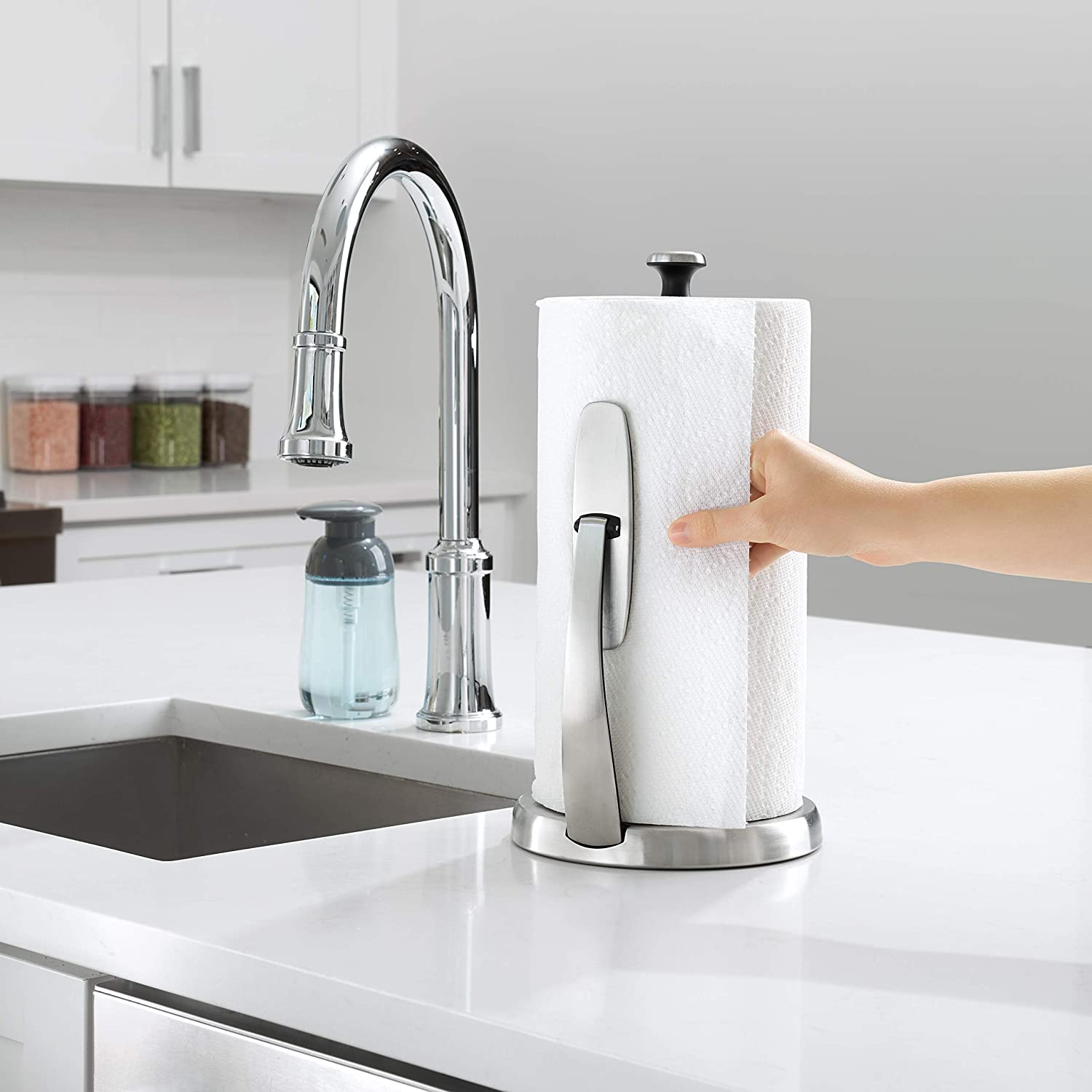 OXO GG SIMPLY TEAR PAPER TOWEL HOLDER - BRUSHED SS