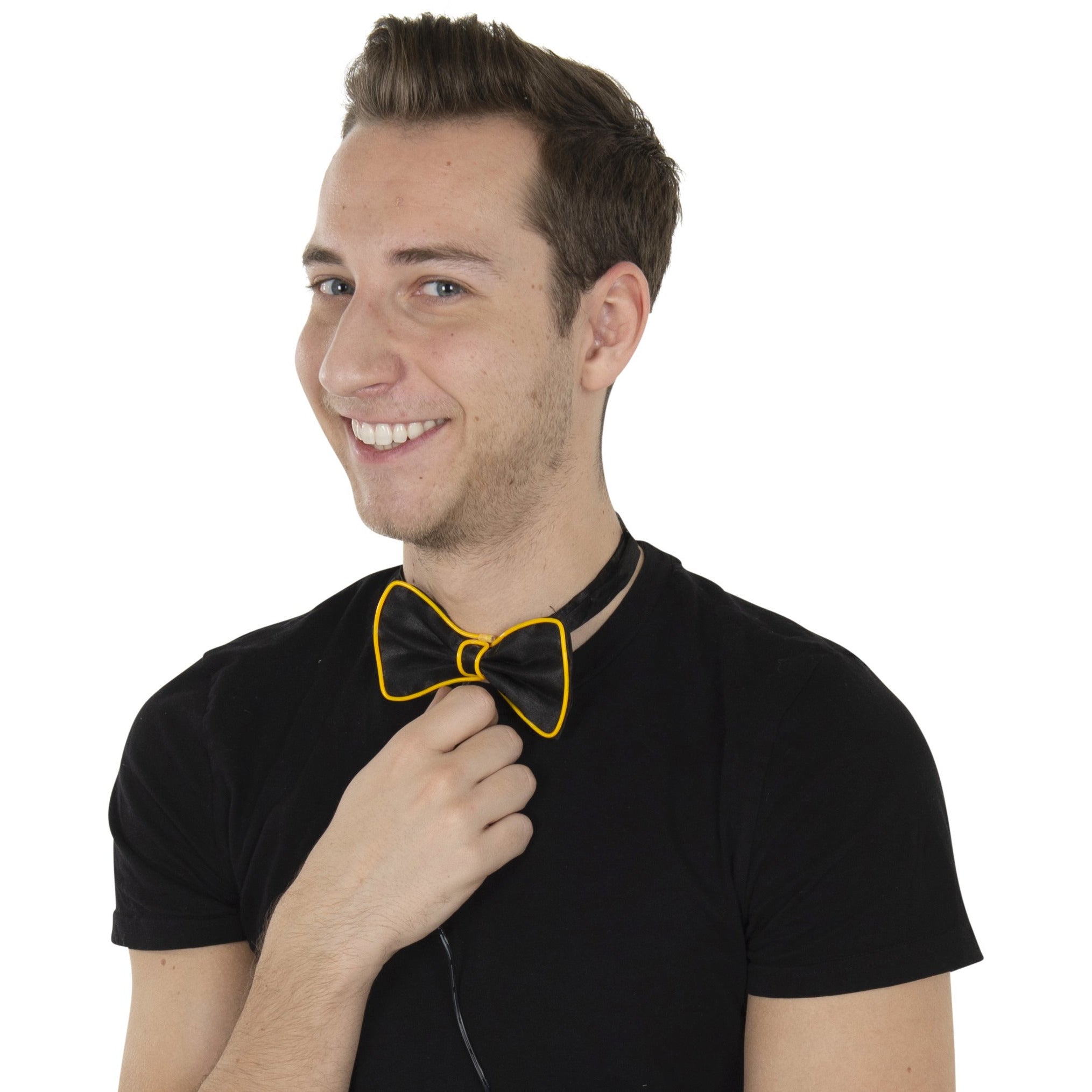 Light Up LED Bowtie - Yellow