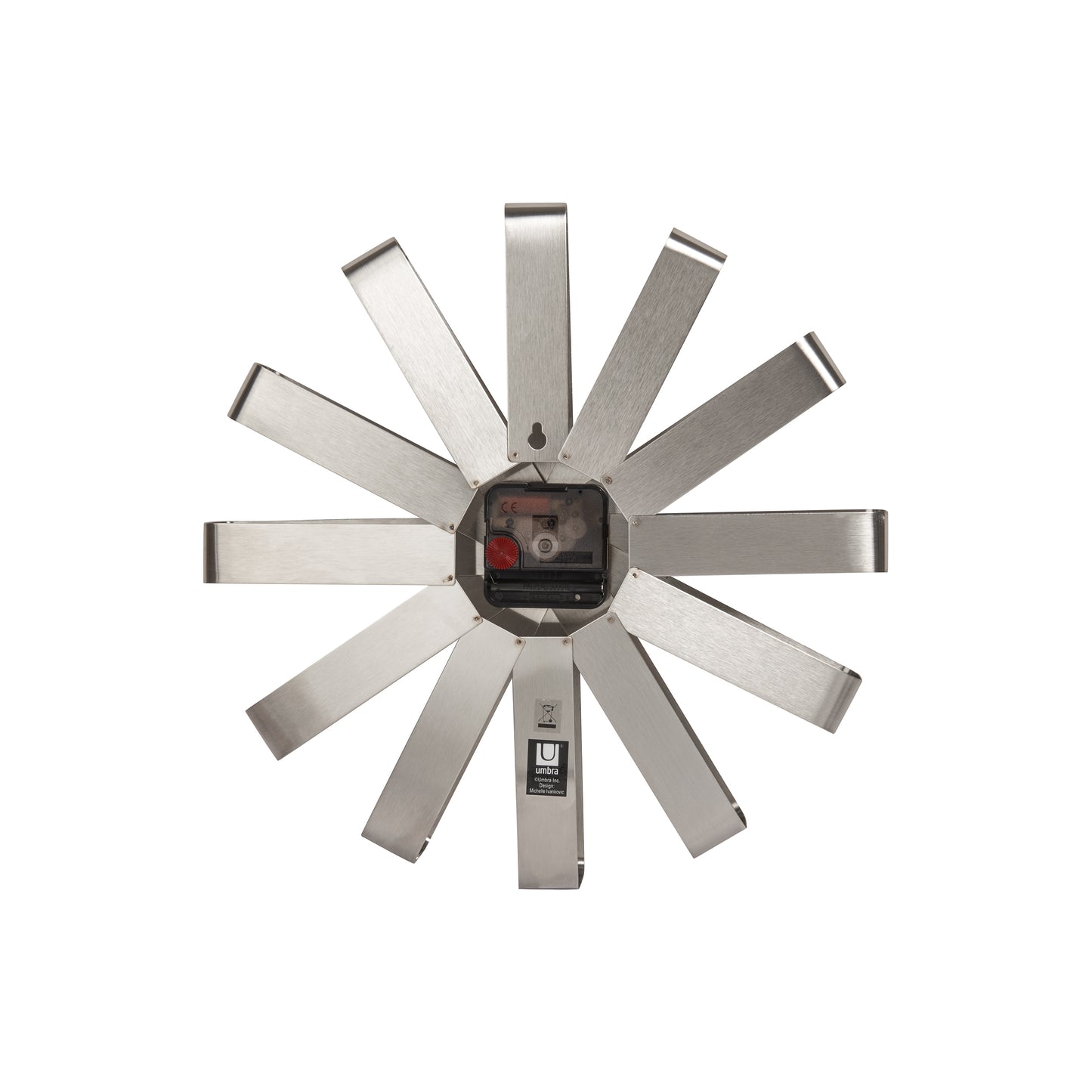 Ribbon Wall Clock 12" Steel