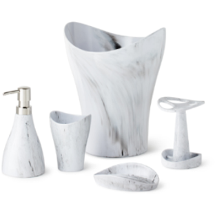 CURVINO WASTE CAN GREY/SWL