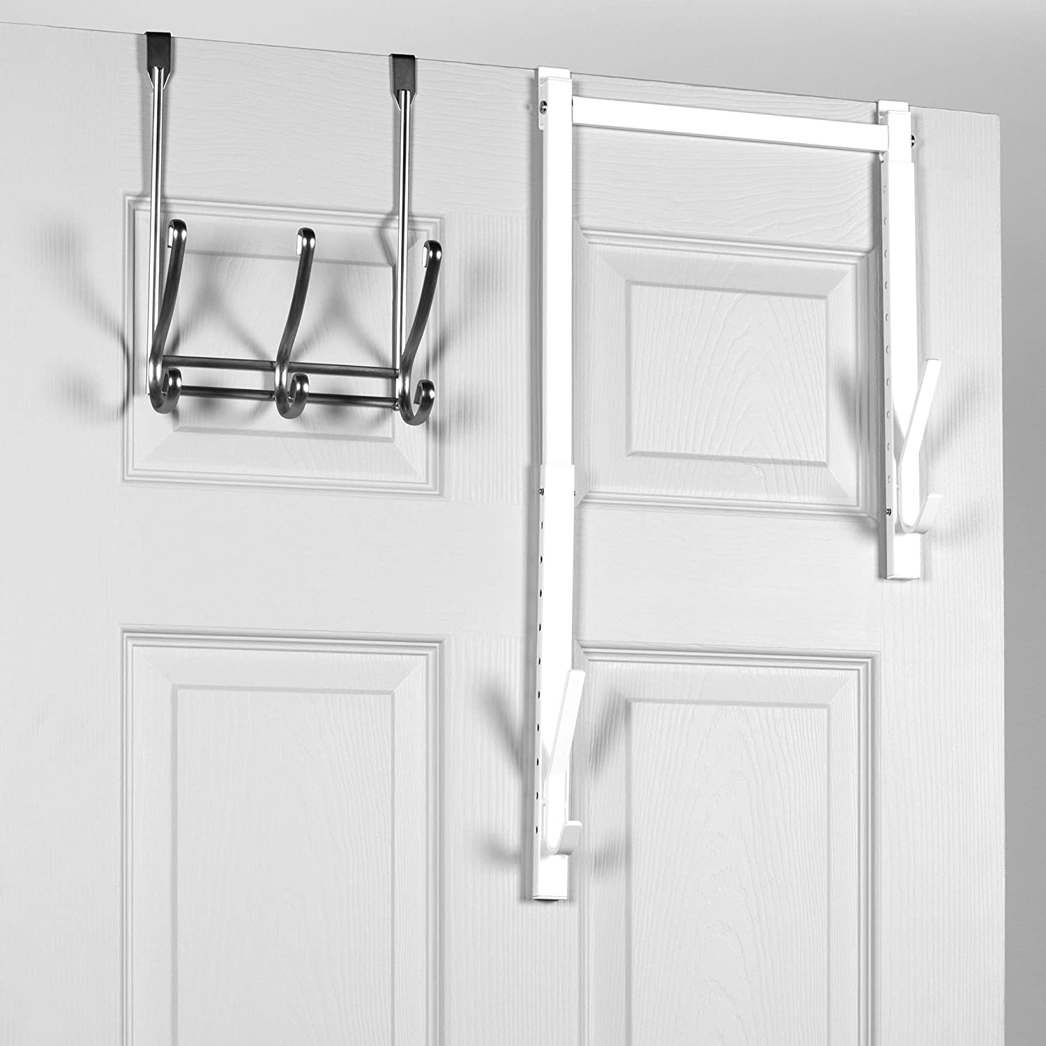 White Adjustable OTD Hook 12" x 4" x 14.5"-24.5"H