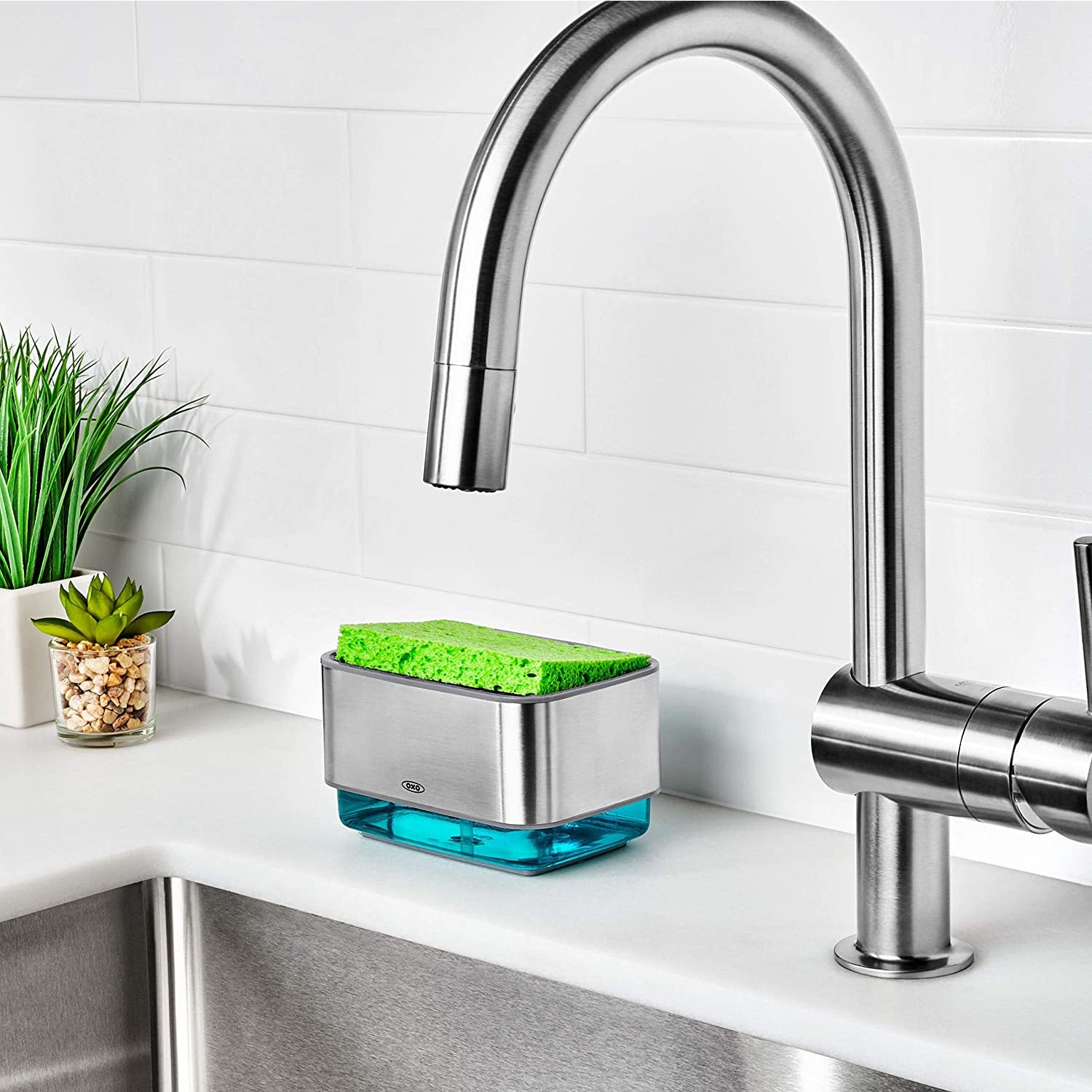 OXO GG SOAP DISPENSING SPONGE HOLDER
