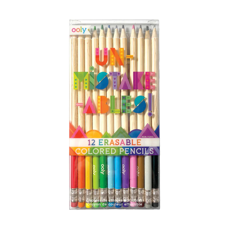 unmistakeables erasable colored pencils