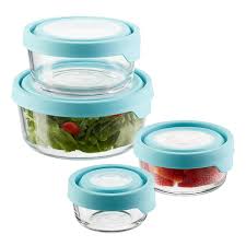 7CUP ROUND STORARGE W / MINERAL BLUE TRUESEAL LID