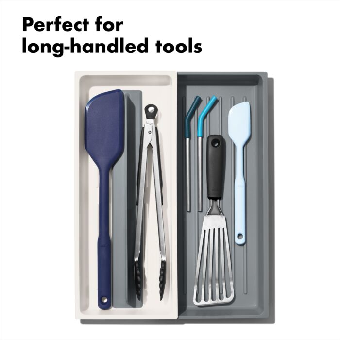 Expandable long tool drawer organizer