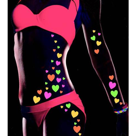 40 Body stickers of Hearts