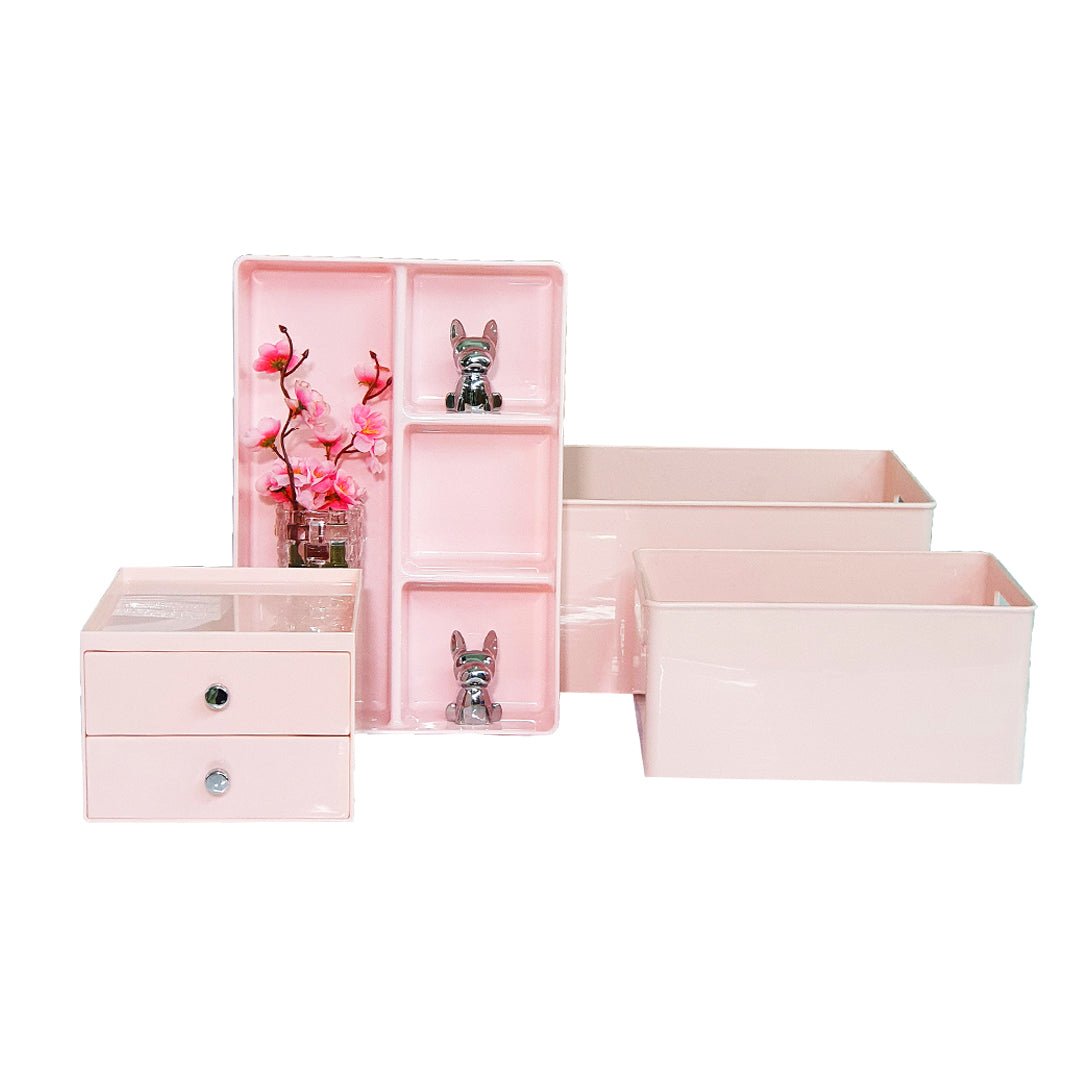 Dresser Organization Bin 14.5 x 8 x 6 Blush