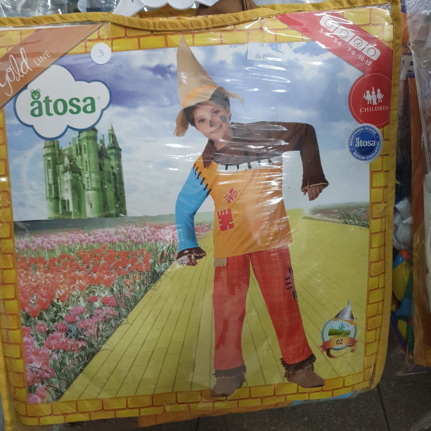 SCARECROW OZ GOLD LINE CHILD CUSTOME