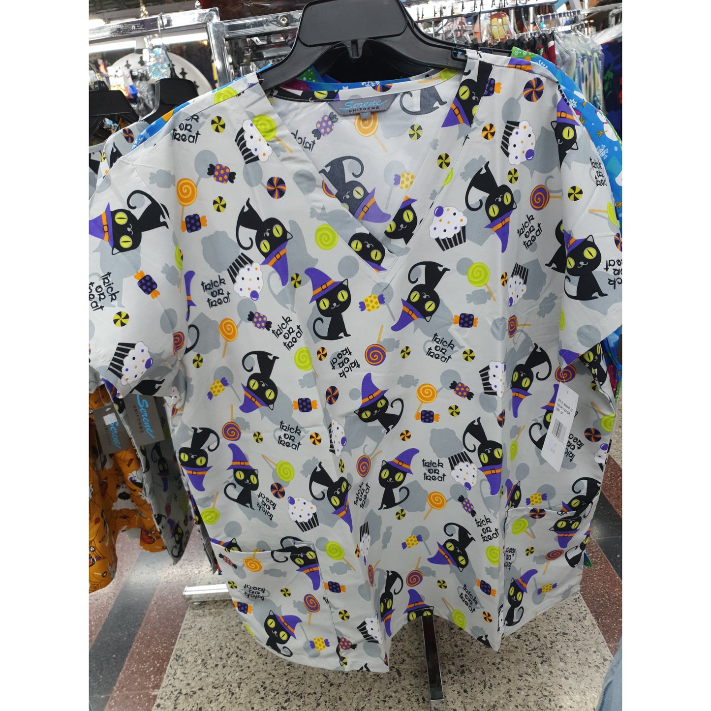 UNIFORME DE HALOWEEN GRIS TRICK OR TREAT