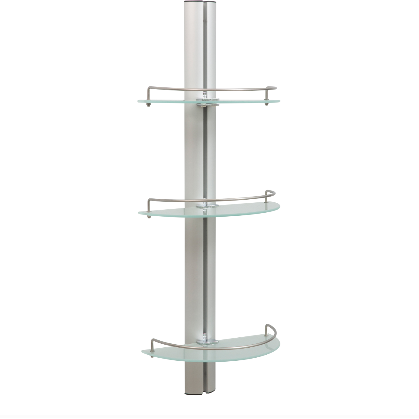 3 Tier Half Moon Glass Shelf