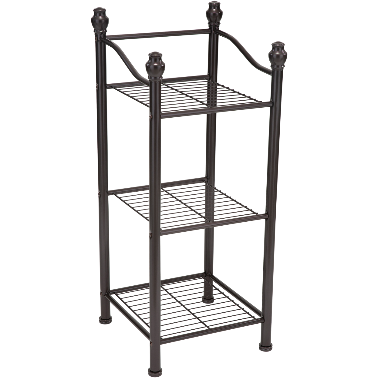 Tier Freestanding Shelving Tower in Oil Rubbed Bronze