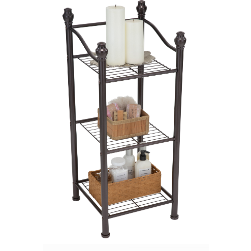 Tier Freestanding Shelving Tower in Oil Rubbed Bronze