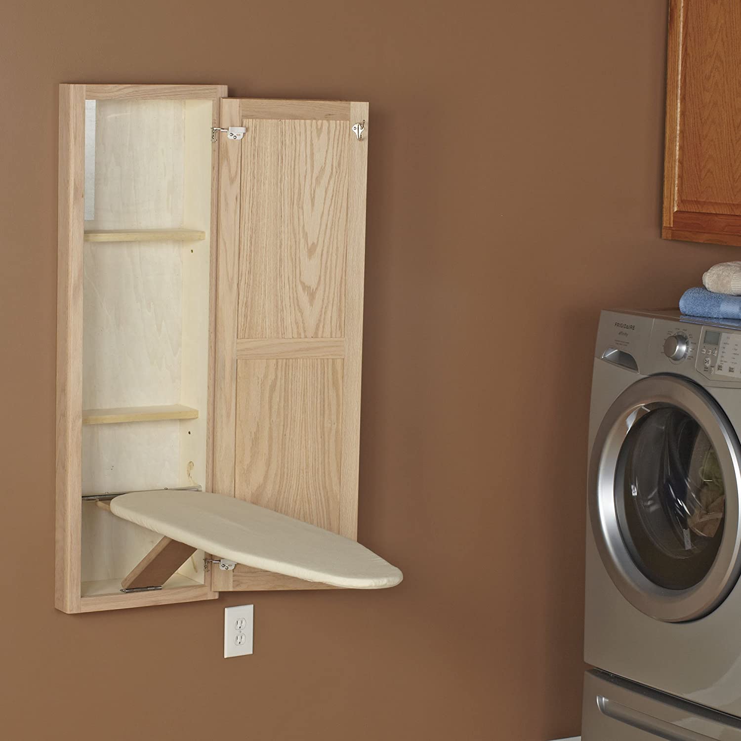 In-Wall Ironing Board Cabinet with Built In Ironing Board