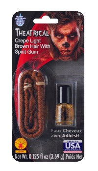 Theatrical Crepe Dark Brown Hair