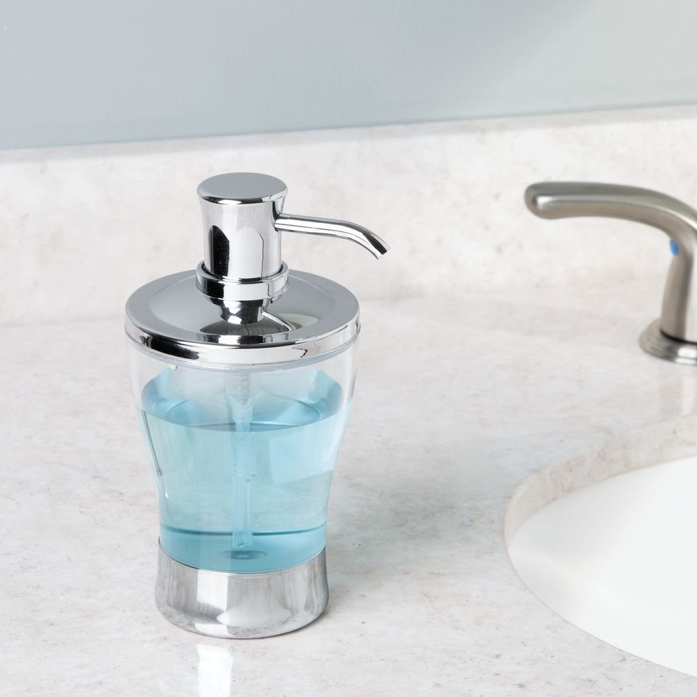 Soap Pump Clear/Chrome