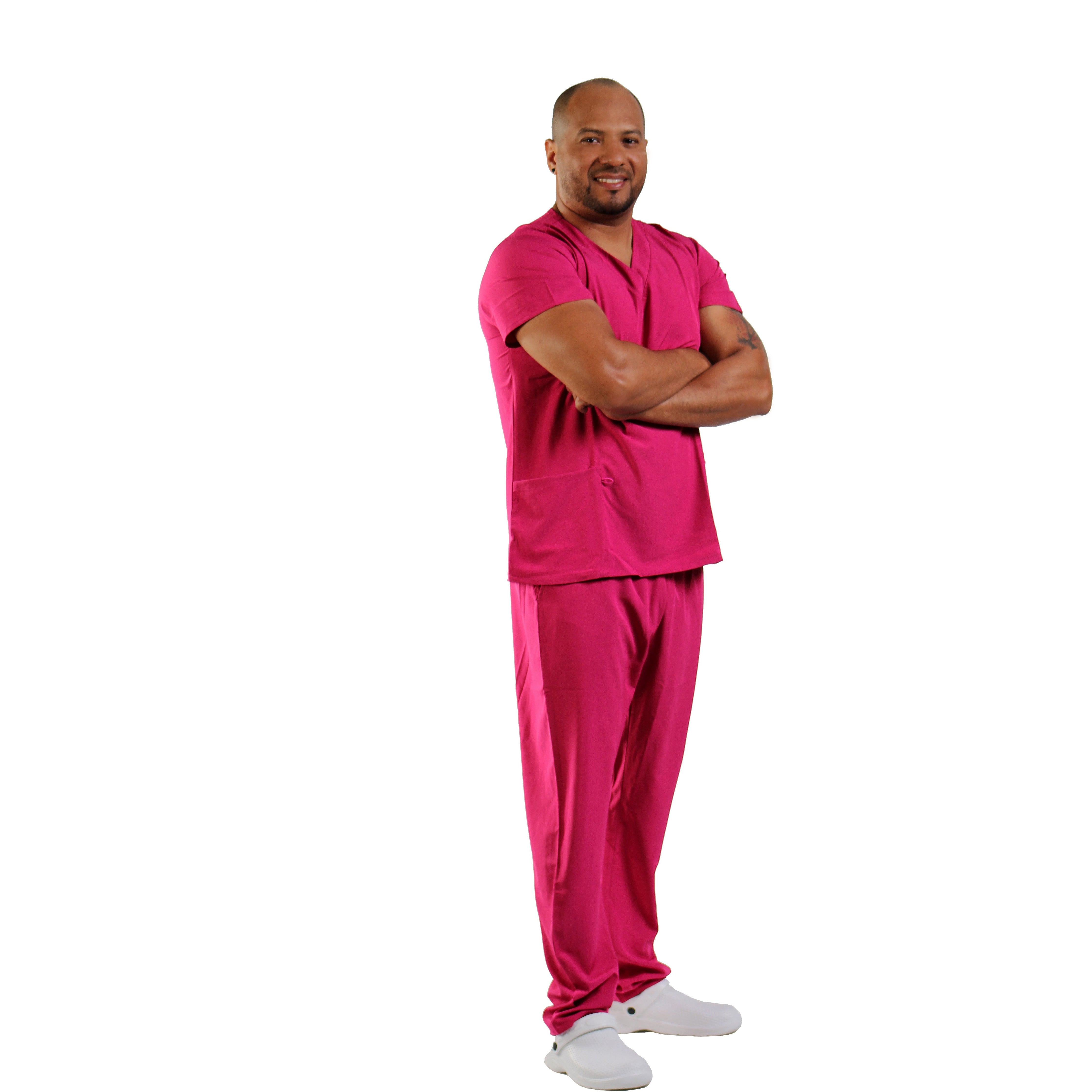 UNIFORME STRECH ROSADO - HOT PINK