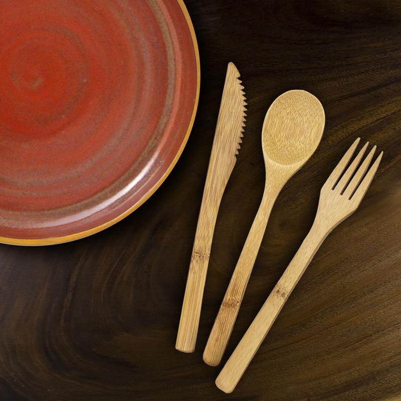 Bamboo Flatware Set Of 3