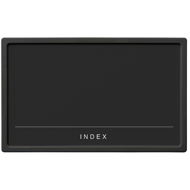Label Holder M Set of 2 White