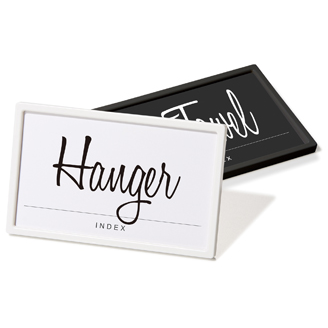 Label Holder M Set of 2 White