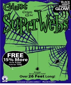 GIANT SPIDERWEBS W / SPIDER GREEN