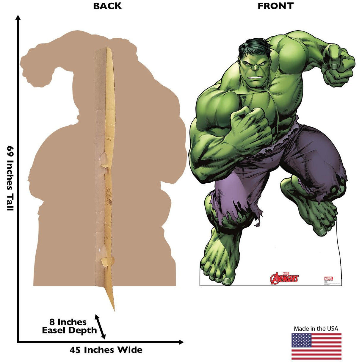 Hulk avengers Soporte de cartón