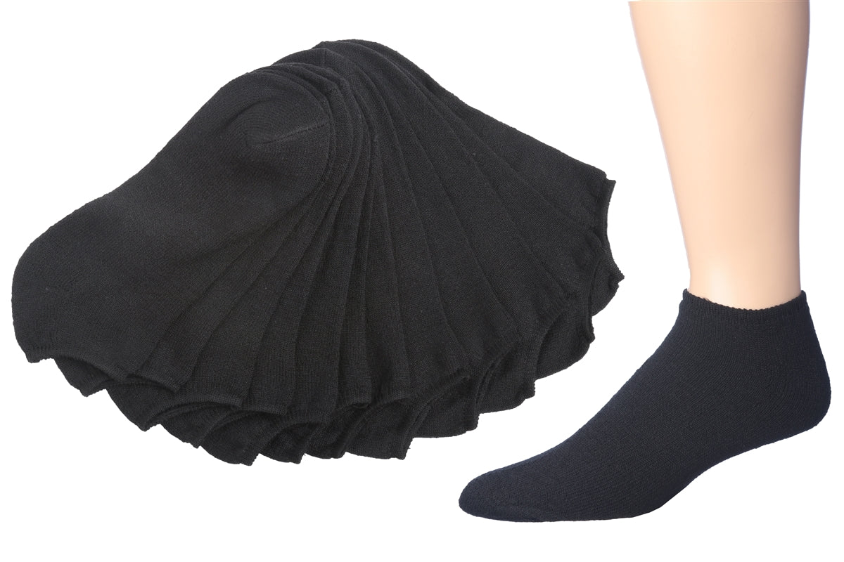 Men's Cotton Sport Low Cut Socks 6 Pair Pack