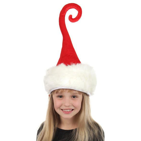 CURLY Q SANTA PLUSH HAT