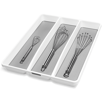 Large Utensil Tray White