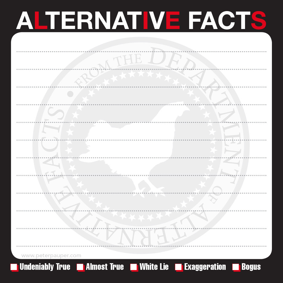 Message Pad Alternative Facts 60 sheets