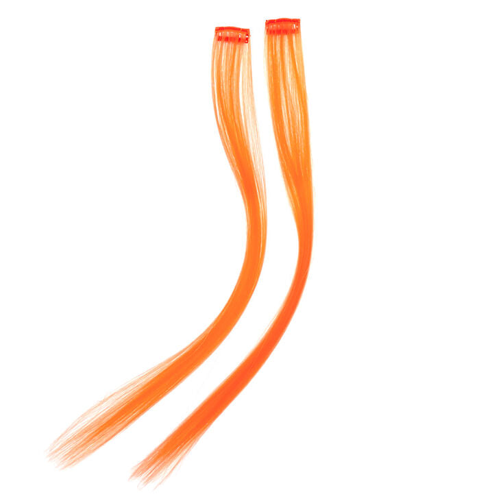 NEON ORANGE HAIR EXTENSION