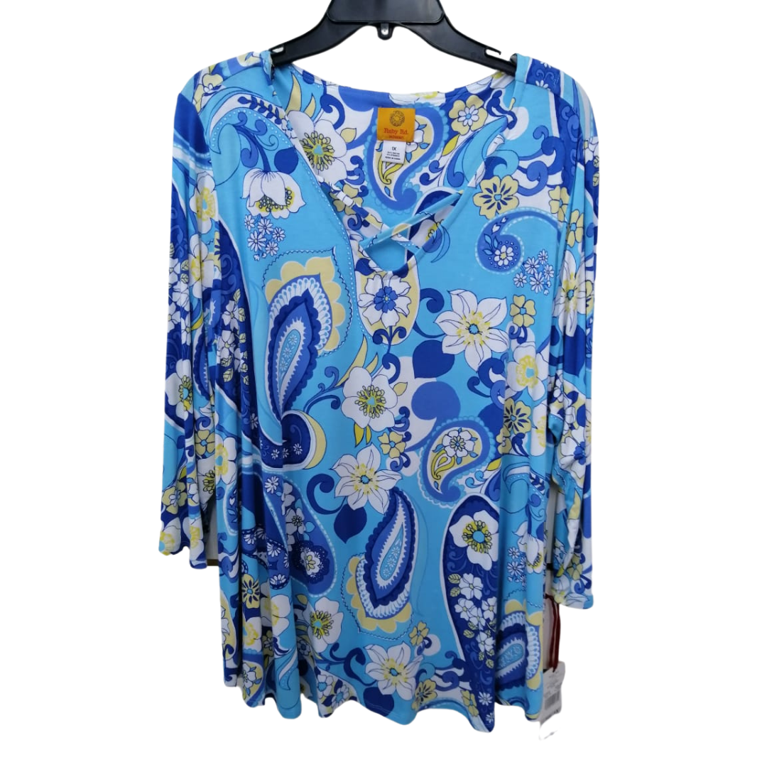 Blusa con diseño floral Azul Multicolor Ruby Rd X