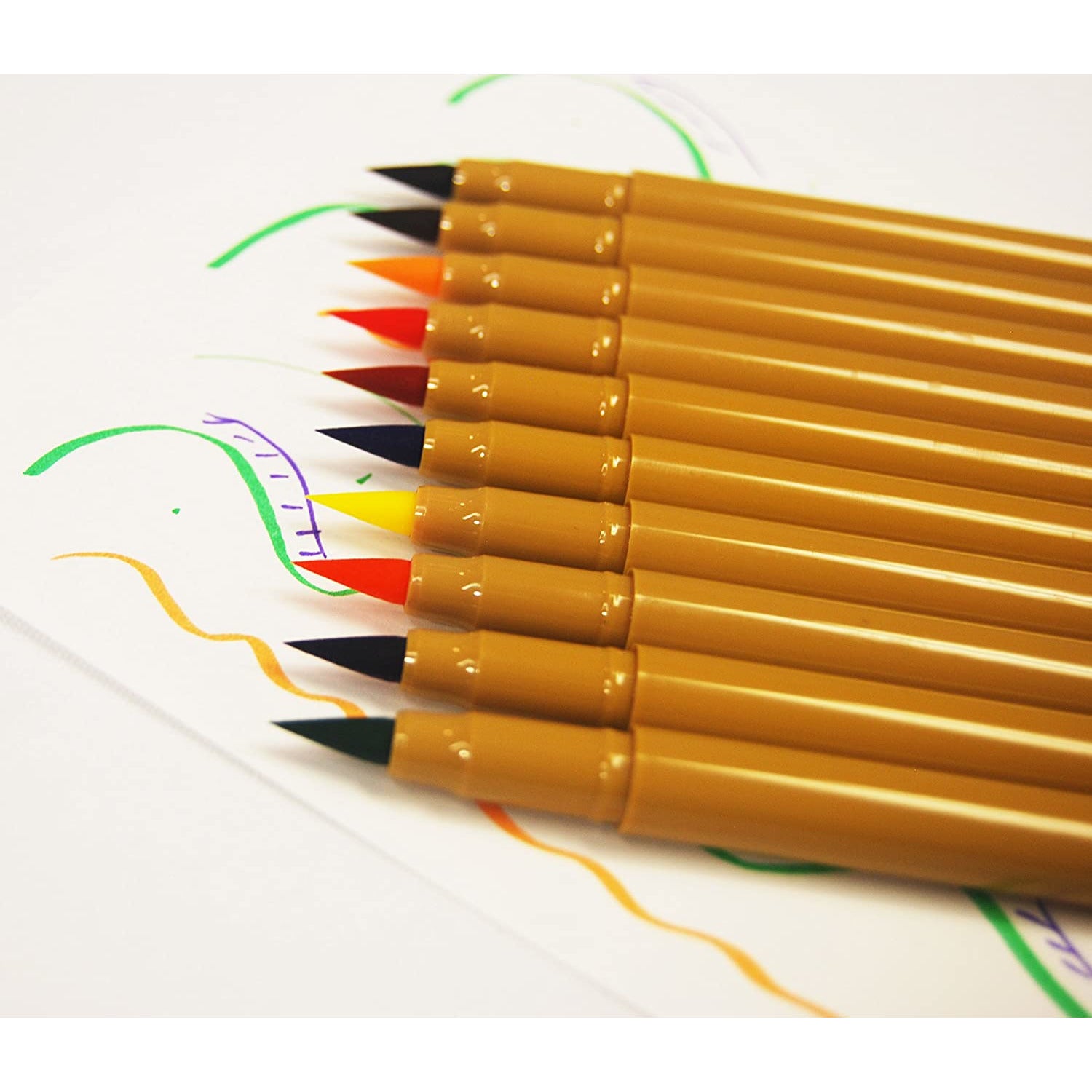 10 Twin brush Markers