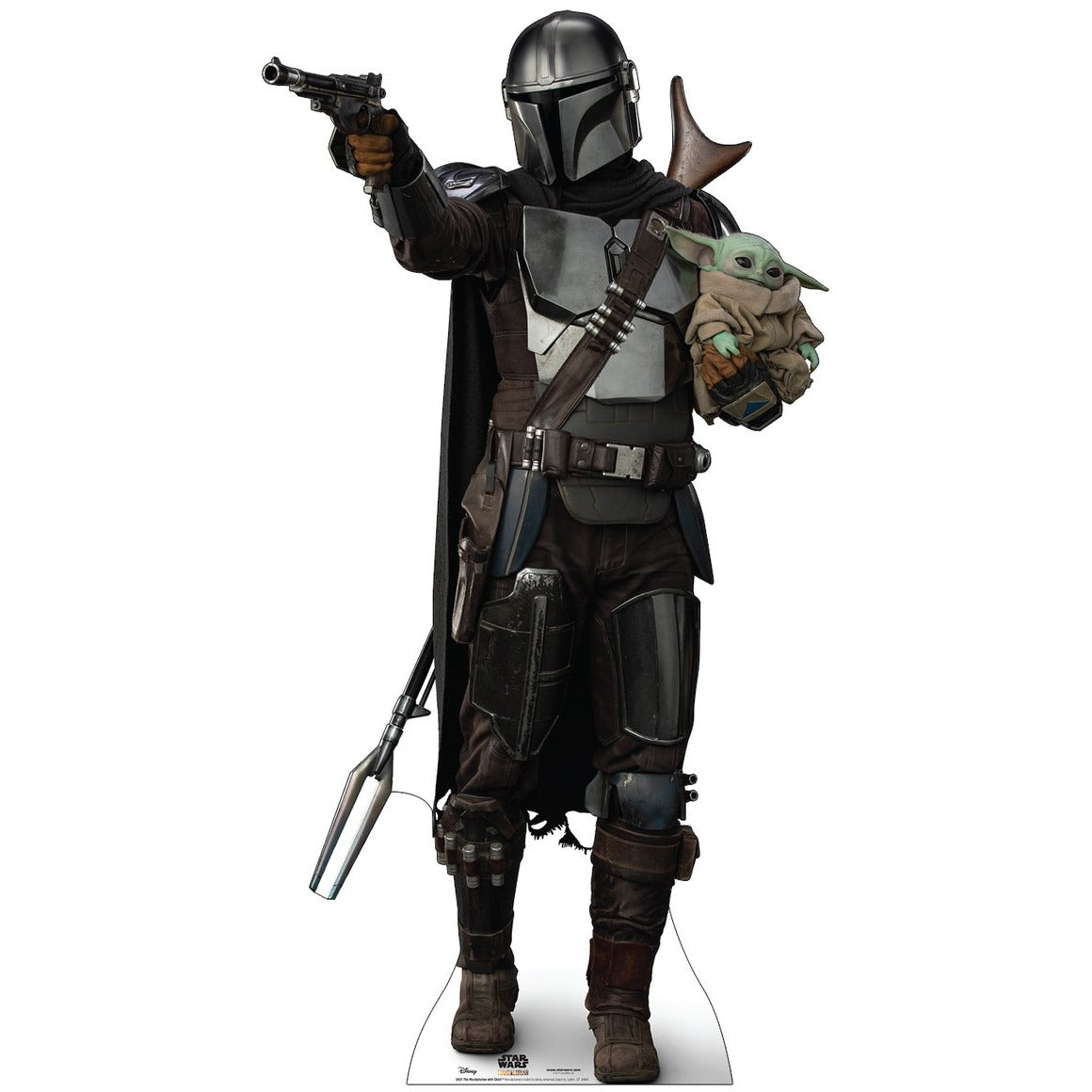 Mandalorian with the child Soporte de cartón