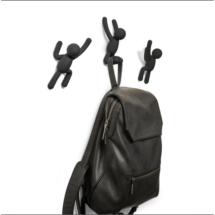BUDDY HOOK SET 3 BLACK