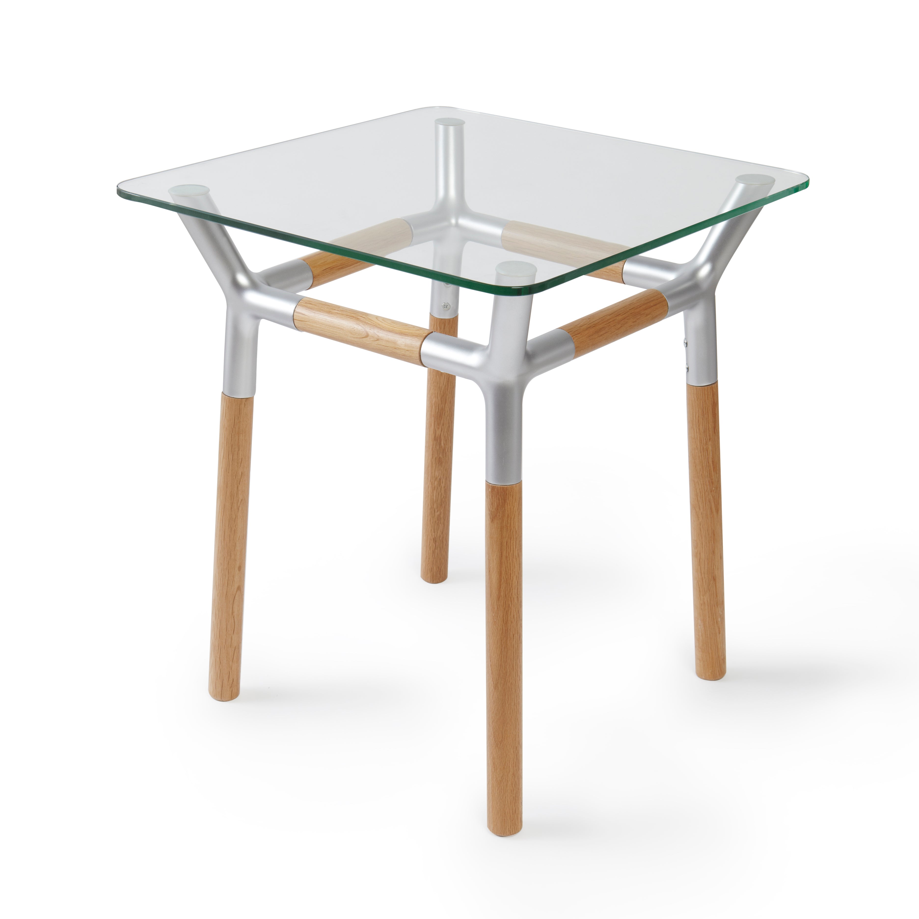 KONNECT SIDE TABLE NATURAL/NICKEL