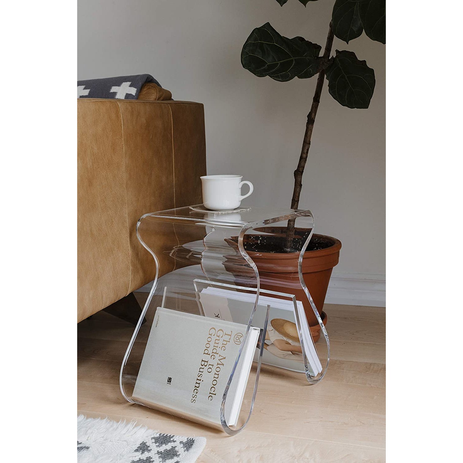 MAGINO STOOL & MAGAZINE RACK by Karim Rashid