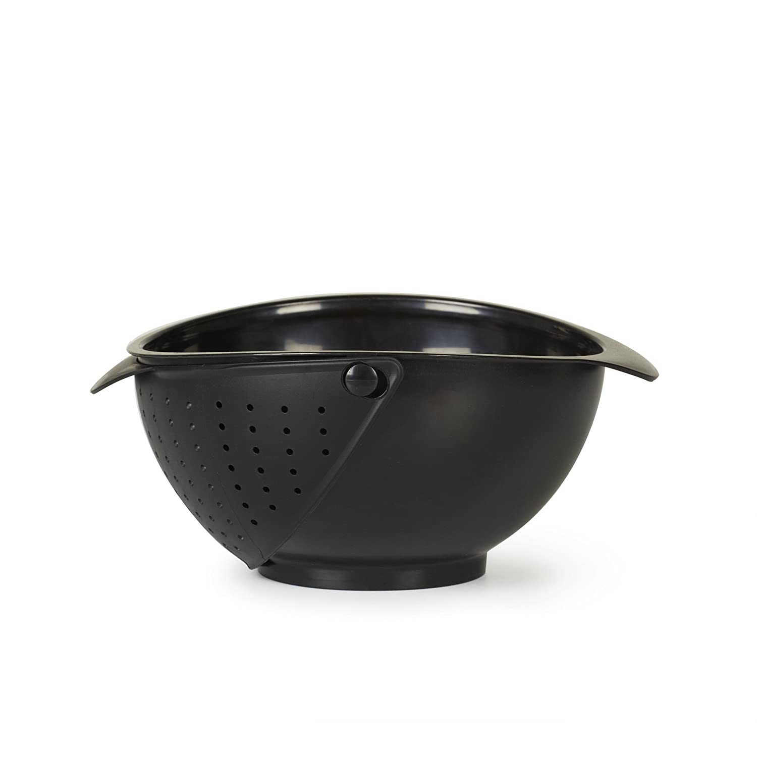 Rinse Bowl and Strainer Black