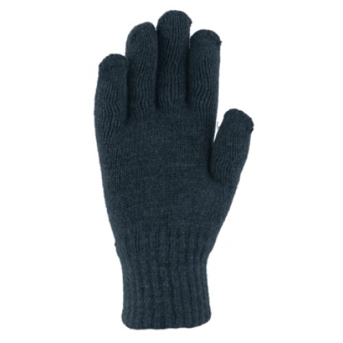 ACRYLIC KNIT GLOVE -NAVY